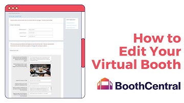 How to Edit Your Virtual Booth