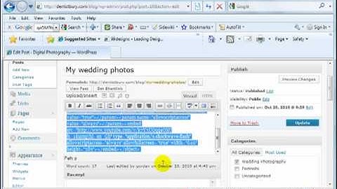 How to add a video to a post in wordpress part 1