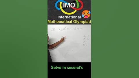 International Mathematical Olympiad Question | Solve in seconds | #shorts #trending #viralvideo