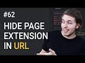 62: How to Remove the File Extension and Variables From the URL | Remove .php in URL | PHP Tutorial