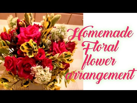 Homemade Floral flower arrangement/Floral arrangement from my garden/Glo Ria Channel