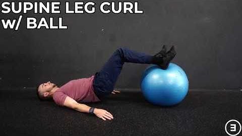 Supine Leg Curl with Ball