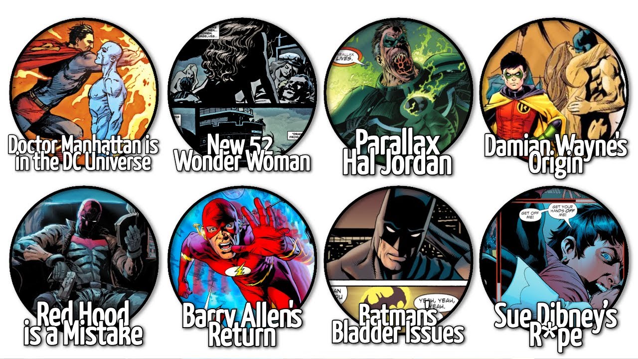 The Worst DC Retcons Explained in 18 Minutes - YouTube