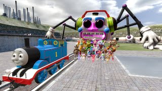 Building a Thomas Train Chased By FNAF Security Breach in Garry's Mod