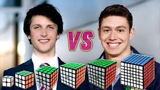 Rubik's Cube World Record Race Kevin VS Feliks VS WCA Records VS Best Of Feliks And Kevin
