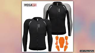 WOSAWE Mens Motorcycle Racing Jacket OffRoad CE Protective Gear Motocross Soft Armor Body screenshot 2