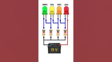 DIY 12V Battery Level Indicator - Simple & Effective! #electronics #shorts #diy