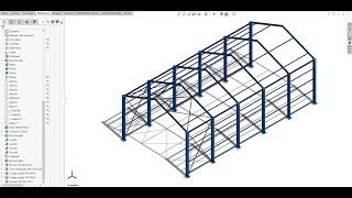 Industrial Shed Design (1020 m Span) Using Solidwork | As per IS875part3|