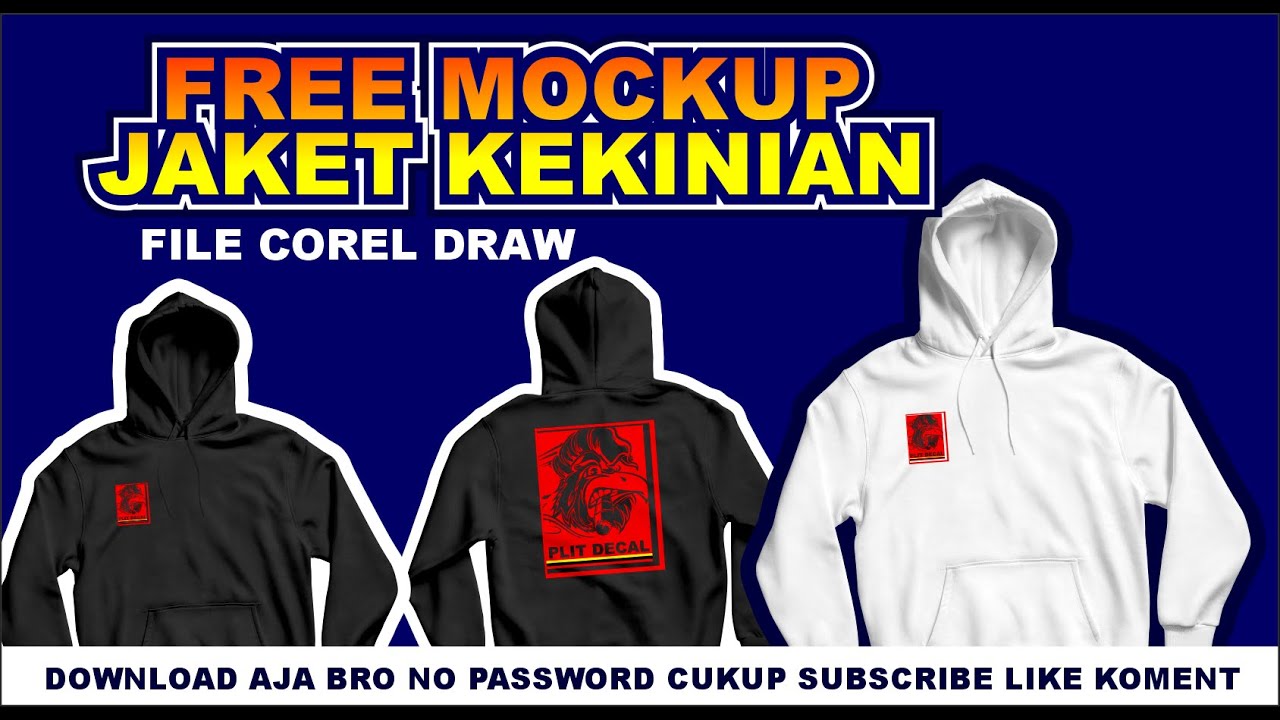 Download Free Mockup Jaket Custom Kekinian Youtube