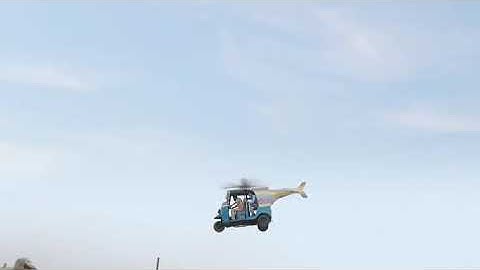 Auto rickshaw helicopter