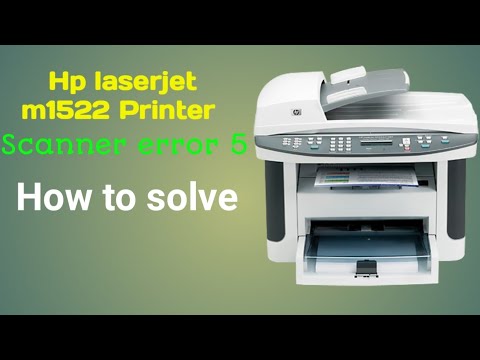 Hp Laserjet M1522 printer #Scanner Error 5 # How to solve this error #(Waqar Ahmad @MianPrinter)