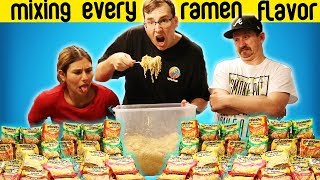 I Mixed EVERY Ramen Noodle Flavor Together!