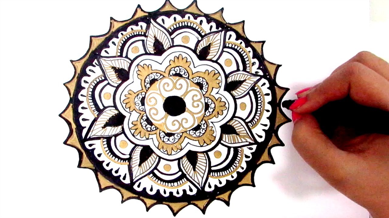 HOW TO DRAW MANDALA | beginners guide - YouTube