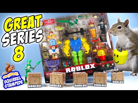 Roblox Series 4 Mystery Boxes Red Bricks Toy Opening Review Youtube - new roblox blind mystery series 4 red box figure cardboard crusader code