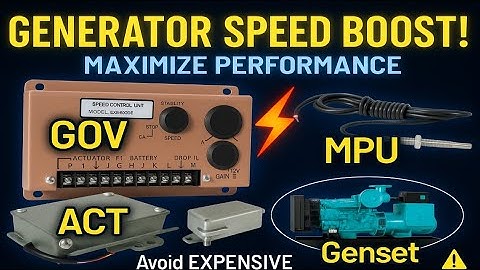 Diesel Generator Speed Control System | How Governor, MPU, and Actuator Work in engine #speedcontrol