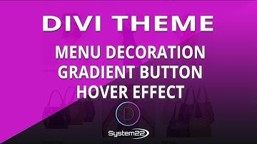 Divi Theme Menu Decoration Gradient Button Hover Effect 👈