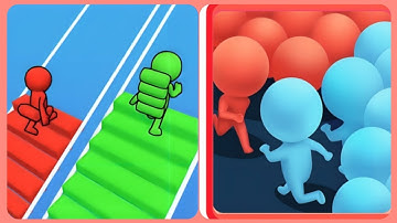 NooB poor vs Count master 3D Vs Bridge Race 3D🧡❤️All New  Game   (iOS)android watching the download