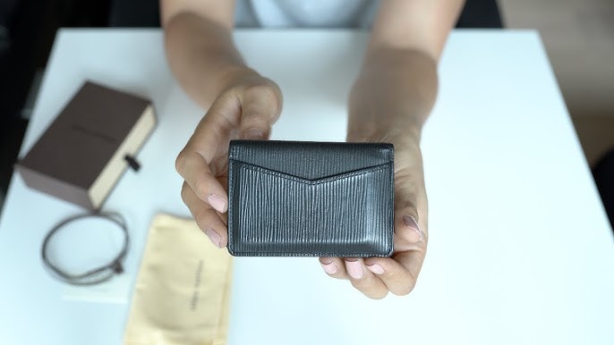 Unboxing Louis Vuitton Pocket Organizer Green Taurillon leather # louisvuitton #leathergoods 