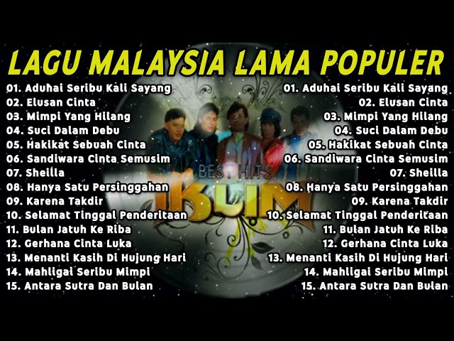 Lagu Malaysia Populer || IKLIM FULL ALBUM - Aduhai Seribu Kali Sayang, Bulan Jatuh Ke Riba class=