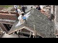 How To Build A Beautiful Sloping Roof Concrete Easily - Build Sloping Roof Step By Step