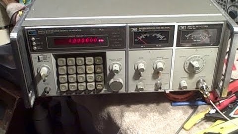 HP 8660C RF Signal Generator - Overview / Guts / Partial Fan Lube / Minor Demo