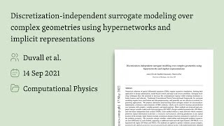 Discretization-Independent Surrogate Modeling over Complex Geometries
