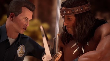 MK1 - New T-1000 vs Conan Intro Dialogue