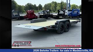 Unbelievable 2026 Behnke Trailers  Tilt Deck Trailer For Sale in Madisonville, KY