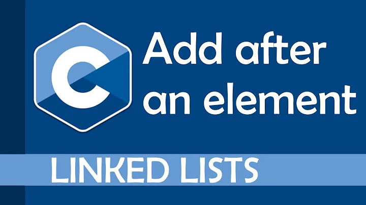 Add after an element in a linked list