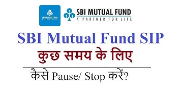 how to pause SBI mutual fund sip online || SBIMF SIP stop online || how to stop SBI SIP online?