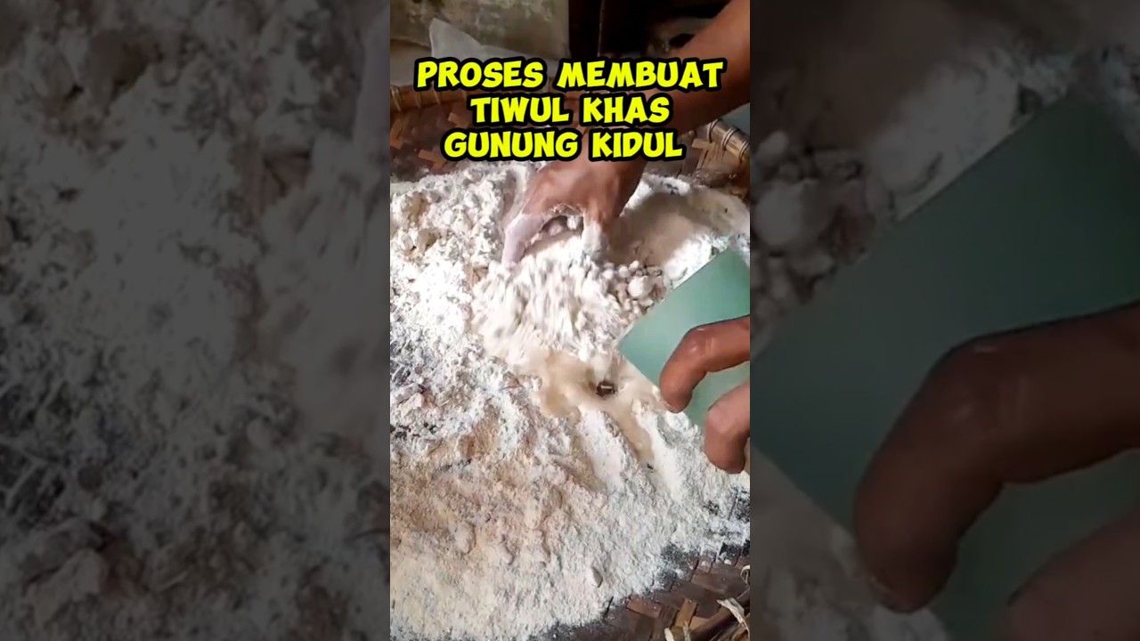 Proses buat Sego tiwul manis 