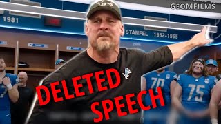 DELETED Dan Campbell Detroit Lions coach Speech