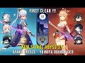 NEW ABYSS 3.2 - C0 Ayaka Freeze and C0 Yoimiya Double Geo - Genshin Impact - Floor 12 9 Stars