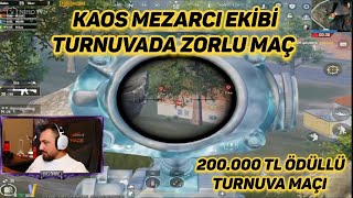KAOS EKİBİ 200.000 TL ÖDÜLLÜ TURNUVADA / Kaos Mezarcı pubg mobile kesitleri