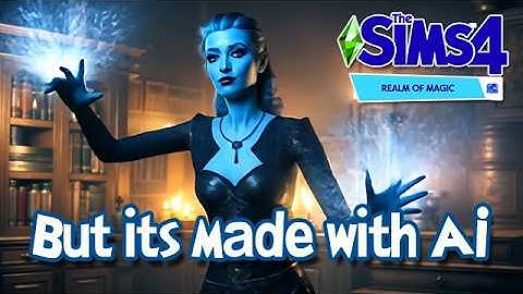 I converted "The Sims 4: Realm of Magic" trailer with AI, and here