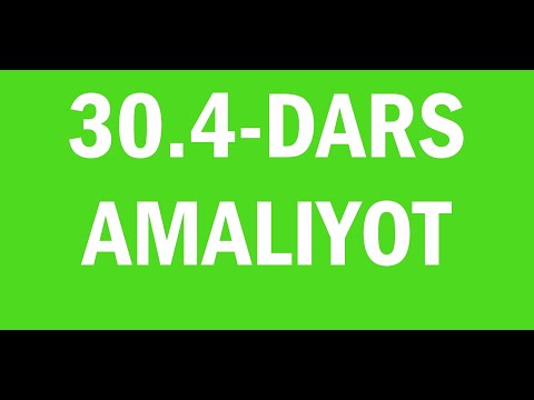 Video: Amaliyot Uchun Ko'rsatma Qanday Yoziladi