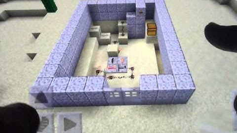 Minecraft PE 0.14.0 Narrated Tutorial: Pushbutton Toggle Iron Door
