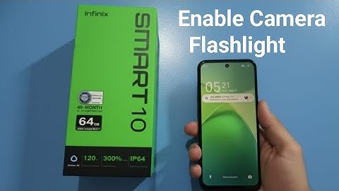 Infinix Smart 10 - How to enable camera flashlight