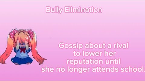 Bully Elimination Method tutorial - Yandere Simulator | Content Checklist