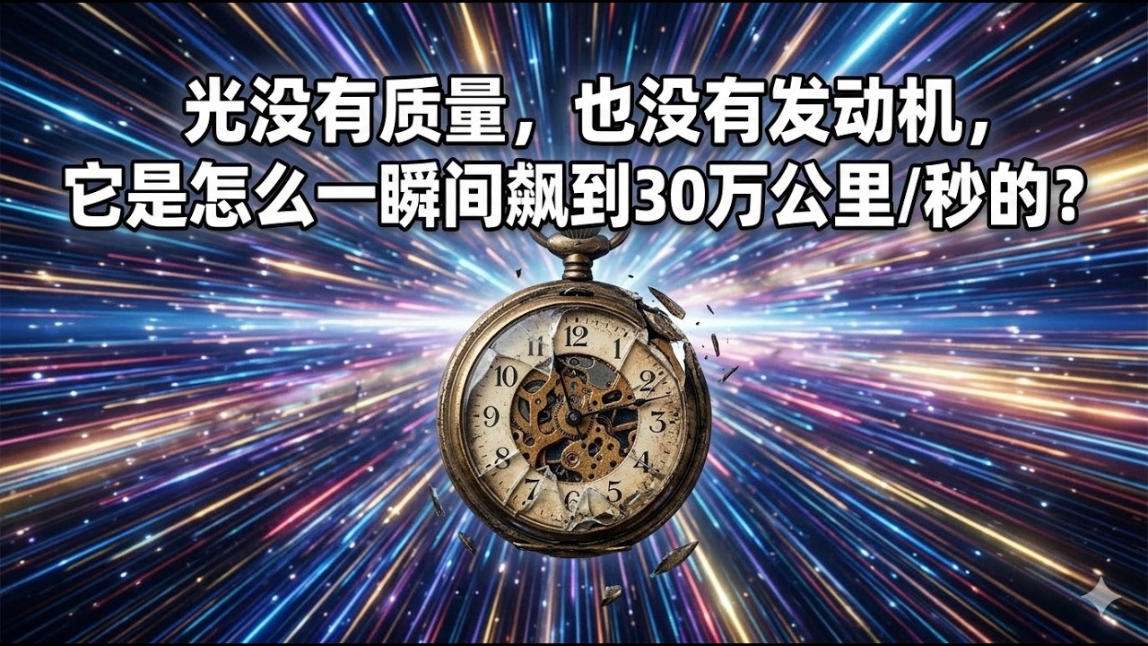 颠覆认知！光速30万公里每秒，到底是谁在推它？