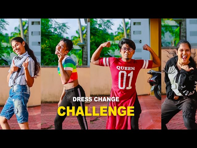 Watch till the end 😂 Dress Change Challenge #short class=