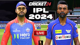 IPL 2024 DC vs LSG T20 Match - Cricket 24 Live - RtxVivek