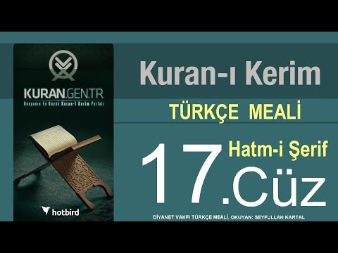 Türkçe Kurani Kerim Meali, 17 Cüz, Diyanet işleri vakfı meali, Hatim, Kuran.gen.tr