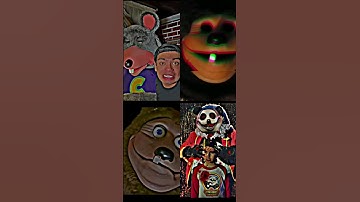 Wich Haunted Animatronic is the scariest? #neverbealone #thehug #chuckecheese #shorts #fnaf #pandory