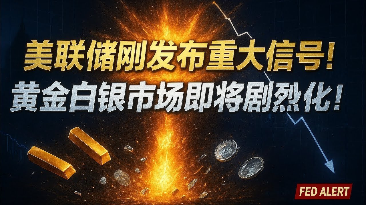 美联储刚发布重大信号！黄金白银市场即将剧烈变化！ #黄金 #白银 #避险资产 #大宗商品 #贵金属 - YouTube