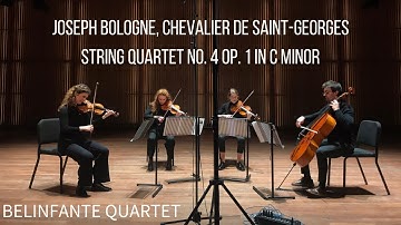Joseph Bologne, Chevalier de Saint-Georges - Quartet no. 4 in C minor op. 1, I. Allegro Moderato