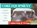 CORE Equipment 10 Person Instant Cabin Tent with Lighting