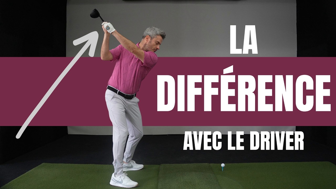 La grande différence entre le driver et les fers au golf!