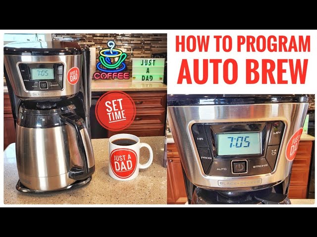 How to Use a Black & Decker Coffemaker - Programmable Timer 