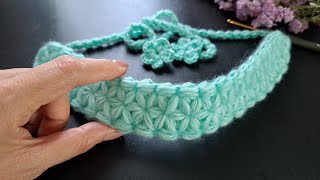 So Pretty Crochet Headband Jasmine Stitch